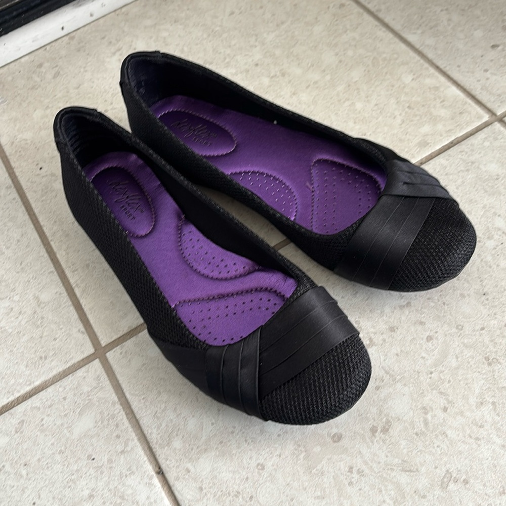 dexflex Sport Black flats, 7.5